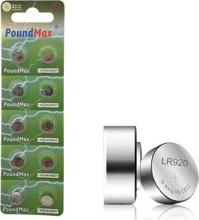 PoundMax - 10 X AG6 370 371 LR921 LR69 SR920SW LR920 1.5v PoundMax ALKALİN DÜĞME HÜCRE PİL