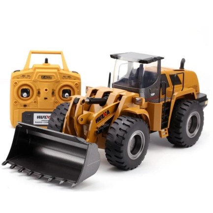 HUINA 1/14 10 Kanal FULL METAL Uzaktan Kumandalı Profesyonel RC Model Wheel Loader Damper İş Makinası - 6 KG AĞIRLIK - 2.4G Full Fonksiyon Sesli ve Işıklı - 1583 - - Thumbnail