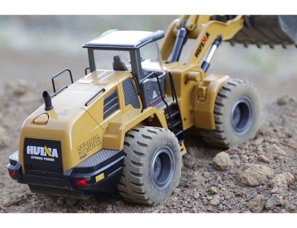 HUINA 1/14 10 Kanal FULL METAL Uzaktan Kumandalı Profesyonel RC Model Wheel Loader Damper İş Makinası - 6 KG AĞIRLIK - 2.4G Full Fonksiyon Sesli ve Işıklı - 1583 - - Thumbnail