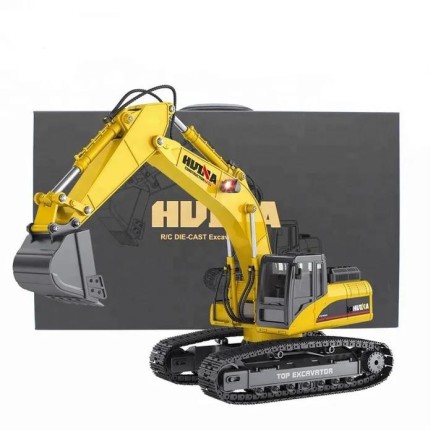 HUINA 1/14 23 Kanal FULL METAL ŞASE RC Model Profesyonel Uzaktan Kumandalı Paletli Kepçe Ekskavatör İş Makinası - 11 KG AĞIRLIK - 2.4G Full Fonksiyon Sesli ve Işıklı - 1580 - Thumbnail