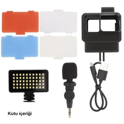 Aksiyon Kamera Hero 7/6/5 Black Vlog Accessories Kit - Thumbnail