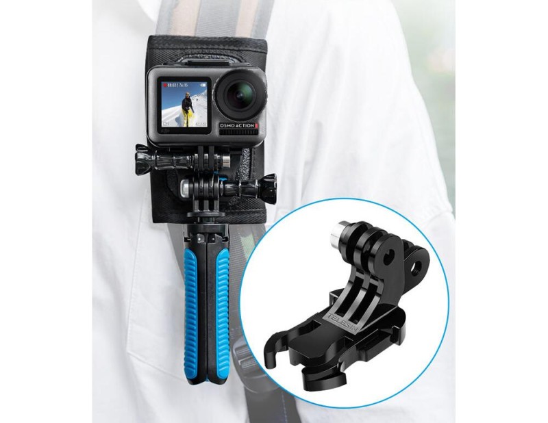 Aksiyon Kameraları İçin Dikey ve Yatay Bağlantı İçin J-Hook Adaptör ( GoPro - DJI - Insta360 - Sjcam - Vantop )