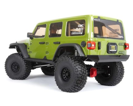 Axial 1/6 SCX6 Jeep JLU Wrangler 4X4 4WD Elektrikli Rc Model Araba Offroad Arazi Rock Crawler RTR w/DX3 Radio & Smart ESC Yeşil - Thumbnail