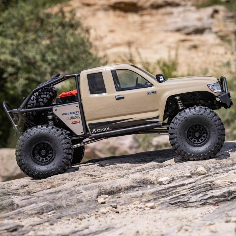 Axial SCX6 Trail Honcho 1/6 4WD 4X4 RTR Rock Crawler Rc Elektrikli Model Araba OffRoad Arazi w/DX3 Radio & Smart ESC Kum Rengi