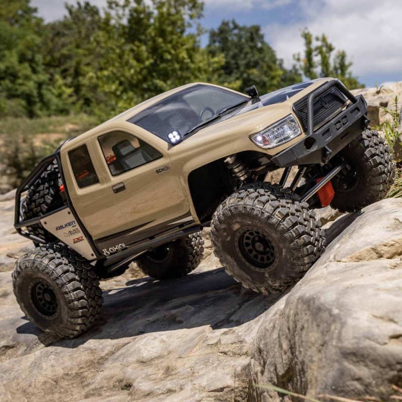 Axial SCX6 Trail Honcho 1/6 4WD 4X4 RTR Rock Crawler Rc Elektrikli Model Araba OffRoad Arazi w/DX3 Radio & Smart ESC Kum Rengi