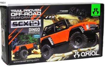 Axial SCX10 Dingo 1/10 4WD Kit - Elektrikli Rc Model Araba Rock Crawler Offroad (Kurulum Gereklidir) - Thumbnail