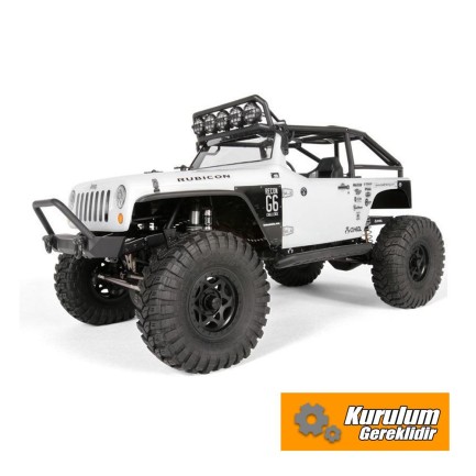 AXIAL - Axial SCX10 Wrangler G6 4WD 1/10 KIT - Elektrikli Rc Model Araba Arazi Offroad Rock Crawler Beyaz (Demonte Kurulum Gereklidir)