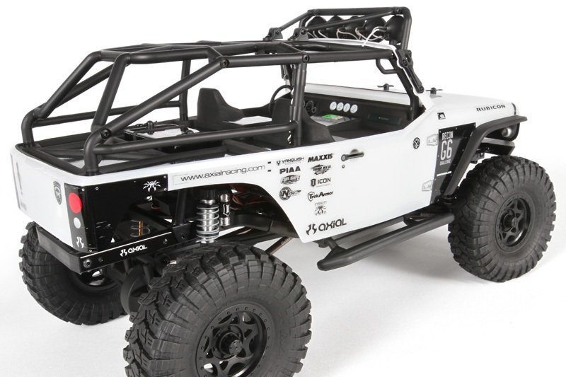 Axial SCX10 Wrangler G6 4WD 1/10 KIT - Elektrikli Rc Model Araba Arazi Offroad Rock Crawler Beyaz (Demonte Kurulum Gereklidir)