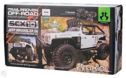 Axial SCX10 Wrangler G6 4WD 1/10 KIT - Elektrikli Rc Model Araba Arazi Offroad Rock Crawler Beyaz (Demonte Kurulum Gereklidir) - Thumbnail