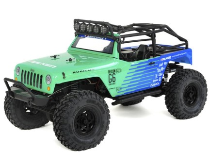 AXIAL - Axial SCX10 Wrangler G6 Falken Edition 1/10 RTR- Uzaktan Kumandalı Elektrikli Model Araba Crawler Yeşil