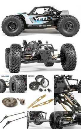 Axial Yeti 1/10 4WD KIT - Elektrikli Rc Model Arazi Araba 80+ Kmh (Demonte Kurulum Gereklidir / Elektronik Aksamlar Dahil Değildir ) - Thumbnail