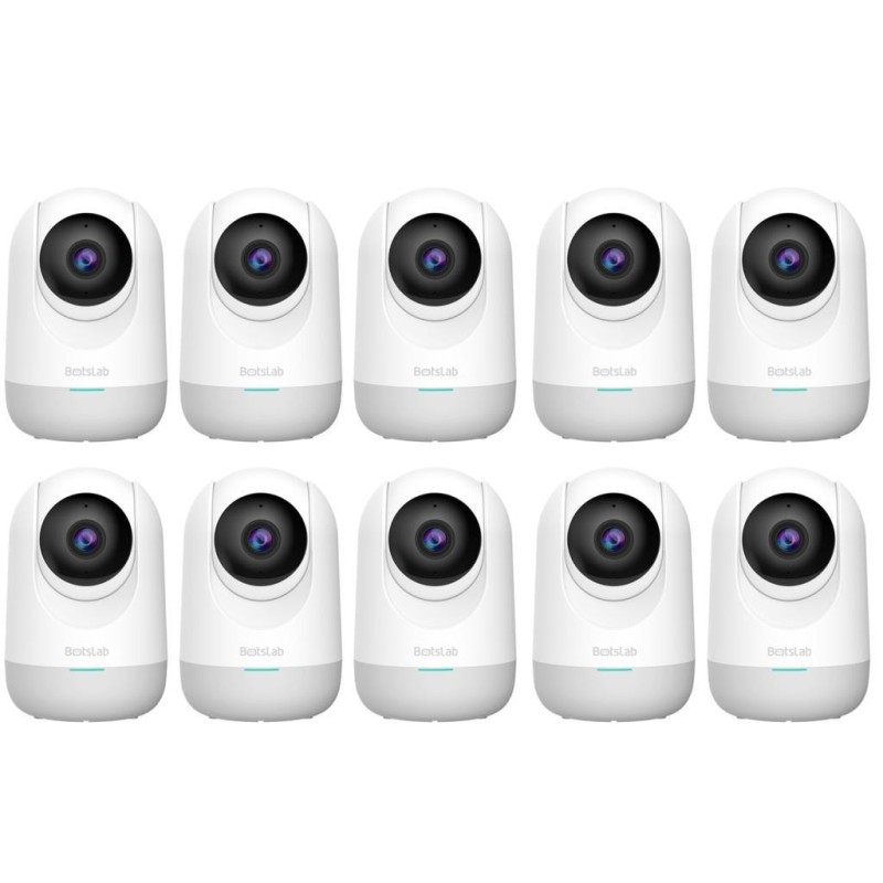 Botslab 360+ C211 2K Pro Large Bundle WiFi 360° Akıllı Güvenlik Kamerası Bebek Monitörü Evcil Hayvan Kamerası İç Mekan Kamerası IP Kamera 10'Lu Paket (Distribütör Garantili)