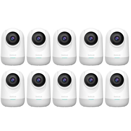 Botslab 360 - Botslab 360+ C211 2K Pro Large Bundle WiFi 360° Akıllı Güvenlik Kamerası Bebek Monitörü Evcil Hayvan Kamerası İç Mekan Kamerası IP Kamera 10'Lu Paket (Distribütör Garantili)