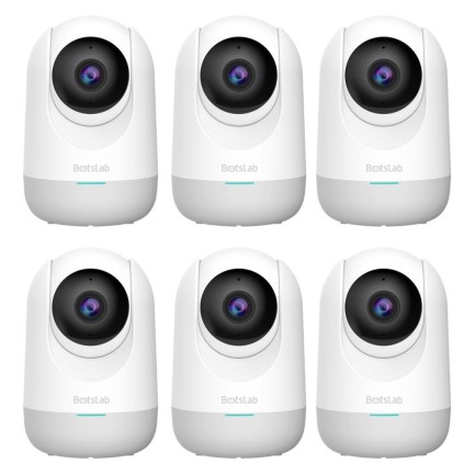 Botslab 360 - Botslab 360+ C211 2K Pro Medium Bundle WiFi 360° Akıllı Güvenlik Kamerası Bebek Monitörü Evcil Hayvan Kamerası İç Mekan Kamerası IP Kamera 6'Lı Paket (Distribütör Garantili)