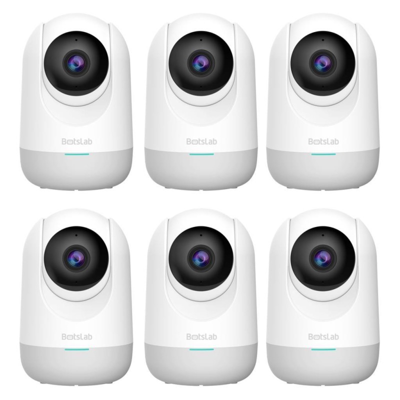 Botslab 360+ C211 2K Pro Medium Bundle WiFi 360° Akıllı Güvenlik Kamerası Bebek Monitörü Evcil Hayvan Kamerası İç Mekan Kamerası IP Kamera 6'Lı Paket (Distribütör Garantili)