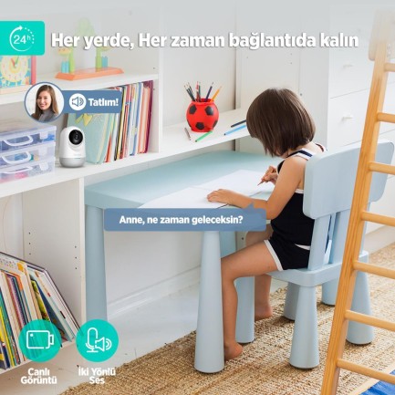 Botslab 360+ C211 2K Pro Mini Bundle WiFi 360° Akıllı Güvenlik Kamerası Bebek Monitörü Evcil Hayvan Kamerası İç Mekan Kamerası IP Kamera 2'Li Paket (Distribütör Garantili) - Thumbnail