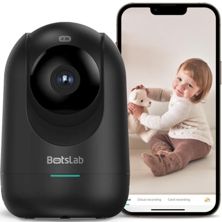 360+ - Botslab 360+ C211 2K Pro WiFi 360° Akıllı Güvenlik Kamerası Bebek Monitörü Evcil Hayvan Kamerası İç Mekan Kamerası IP Kamera Yeni Versiyon Siyah (Distribütör Garantili)