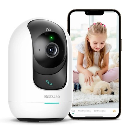 360+ - Botslab 360+ C221 Pro 3K 360° Akıllı Güvenlik Kamerası Bebek Monitörü Evcil Hayvan Kamerası İç Mekan Kamerası IP Kamera Yeni Versiyon (Distribütör Garantili)