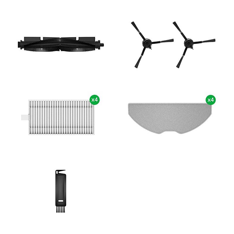 Botslab 360 S8 Plus Robot Süpürge İçin Paspas Fırça Filtre Yedek Parça Aksesuar Seti 