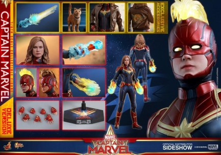 Hot Toys Captain Marvel Deluxe Version Sixth Scale Figure MMS522 - Thumbnail