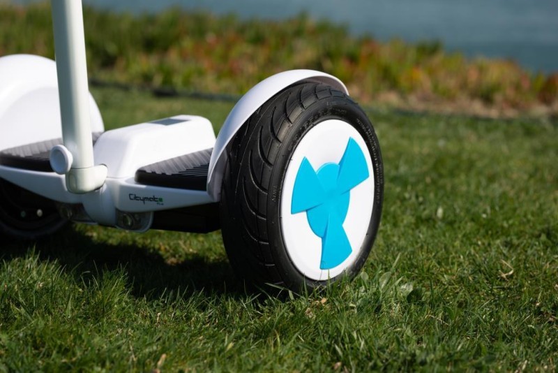 Citymate Ninebot Plus Elektrikli Kaykay Hoverboard Scooter Çubuklu Bluetooth Beyaz