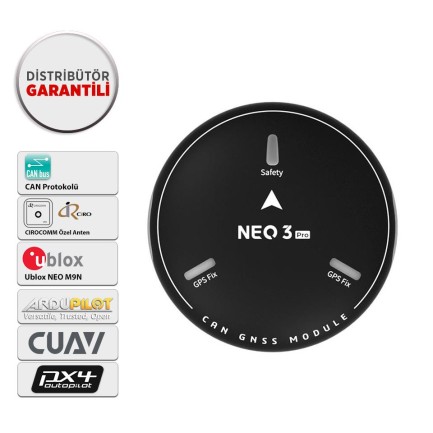 CUAV - CUAV NEO 3 Pro GPS GNSS Sistemi U-BLOX M9N (Distribütör Garantili)