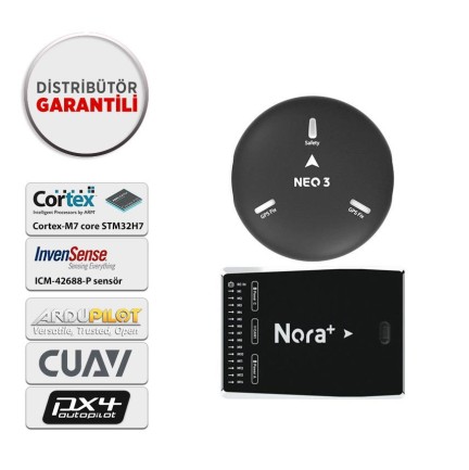 CUAV - CUAV Nora+ Uçuş Kontrol Kartı Flight Controller Otopilot Sistemi PIX&APM + CUAV NEO 3 GPS GNSS U-BLOX M9N Combo ( Distribütör Garantili)