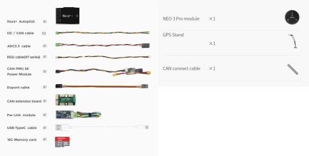 CUAV Nora+ Uçuş Kontrol Kartı Flight Controller Otopilot Sistemi PIX&APM +CUAV NEO 3 Pro GPS GNSS U-BLOX M9N Combo (Distribütör Garantili) - Thumbnail