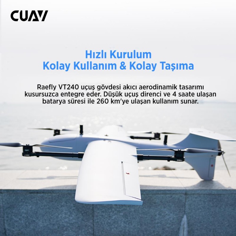 CUAV Raefly VT240 Carbon Fiber VTOL UAV (Advance Version)