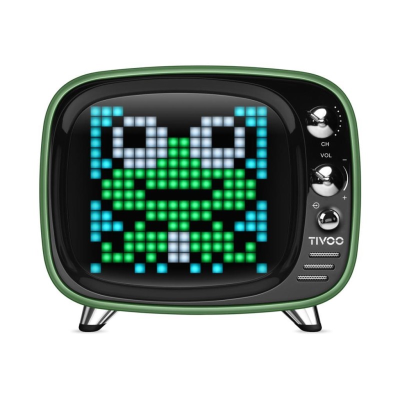 Divoom Tivoo Pixel Art Smart Yeşil Bluetooth Hoparlör