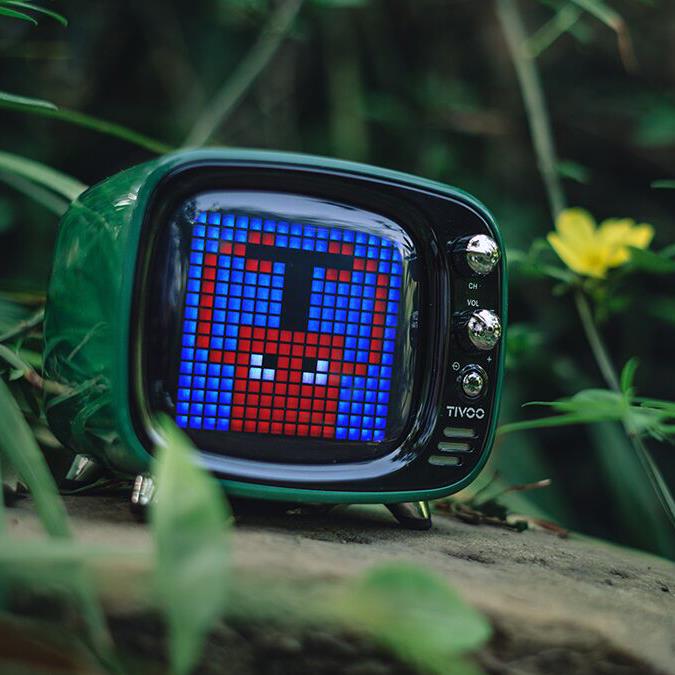 Divoom Tivoo Pixel Art Smart Yeşil Bluetooth Hoparlör