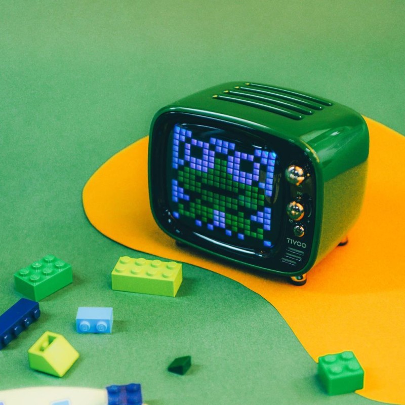 Divoom Tivoo Pixel Art Smart Yeşil Bluetooth Hoparlör