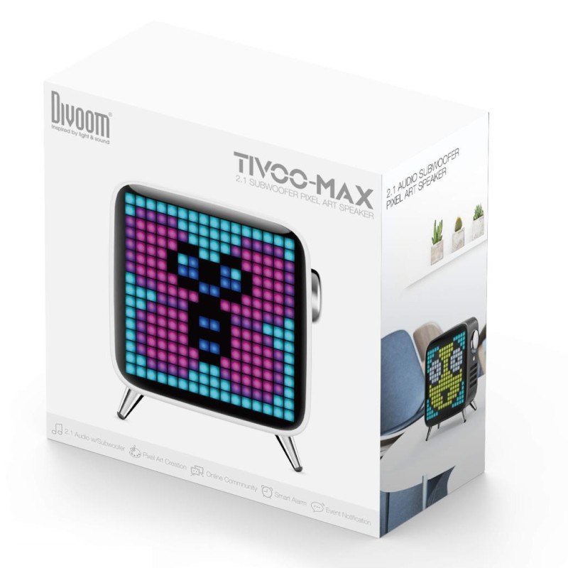 Divoom Tivoo Max Beyaz Bluetooth Hoparlör