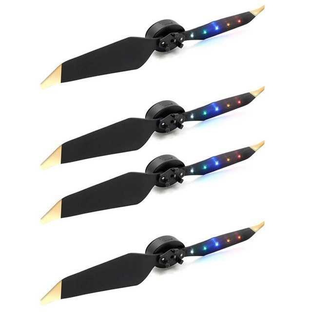 DJI Mavic Pro / Platinum Işıklı Led Pervane Seti Low Noise Quik Release Led Flash Propeller