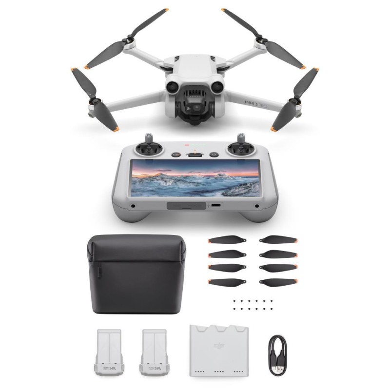 DJI Mini 3 Pro Drone ( DJI RC Ekranlı Kumanda ) + DJI Mini 3 Pro Fly More Kit