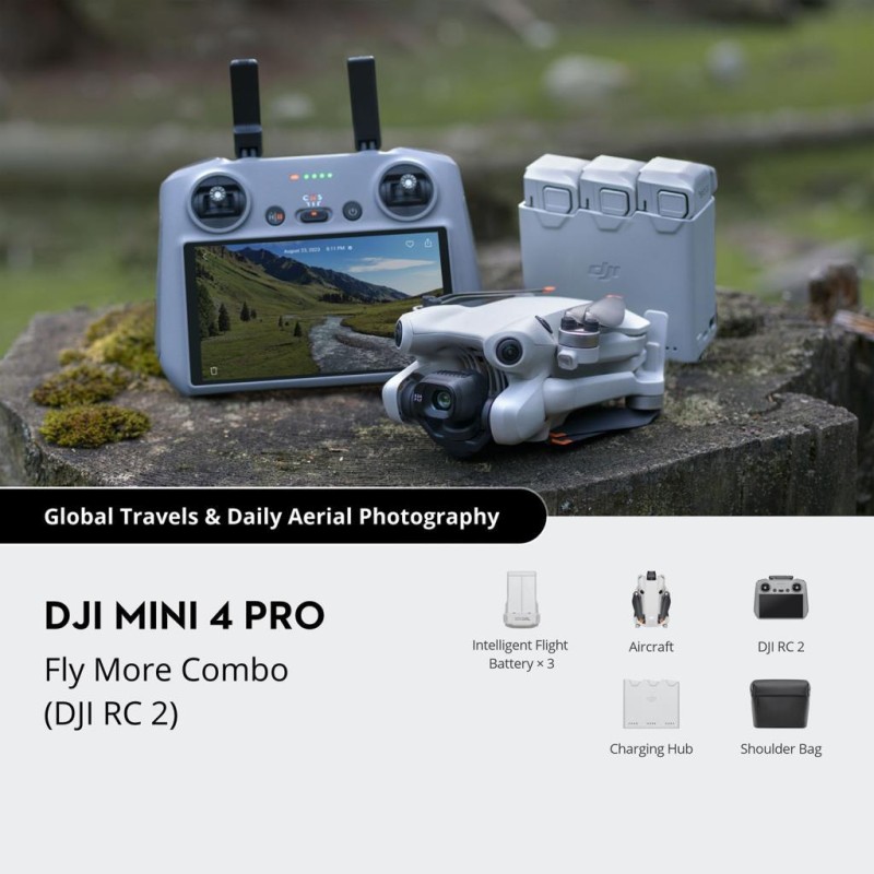 DJI Mini 4 Pro Fly More Combo (DJI RC 2)