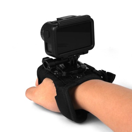 Aksiyon Kameraları İçin Eldiven El Bilek Bandı Wrist Strap Gopro DJI Insta360 SJCam Vantop - Thumbnail