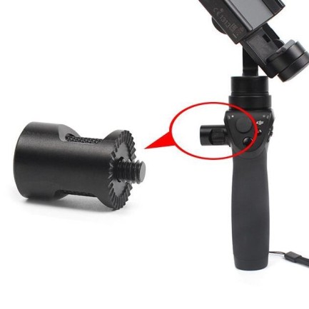 SUNNYLIFE - DJI Osmo/Osmo Plus/Osmo Mobile için 1/4 Adaptör Montajlı Alüminyum Alaşımlı Konektör Uzatma Dönüştürücü