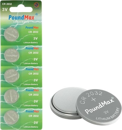 PoundMax - Düğme Pil. 5 x CR2032 MP059