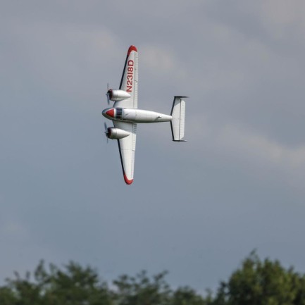 E-flite Beechcraft D18 1.5m Bind-N-Fly Basic Electric Airplane (1499mm) w/Smart ESC, AS3X & SAFE Rc Uçak - Thumbnail