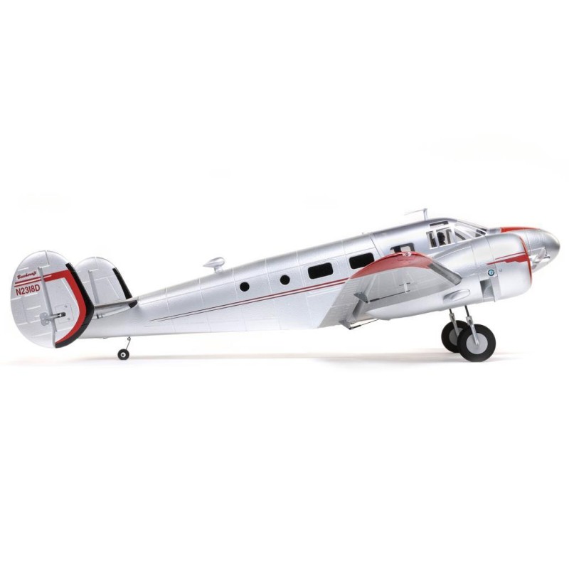 E-flite Beechcraft D18 1.5m Bind-N-Fly Basic Electric Airplane (1499mm) w/Smart ESC, AS3X & SAFE Rc Uçak