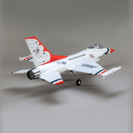 E-flite F-16 Thunderbirds 70mm EDF Jet BNF Basic - AS3X / SAFE Select RC Model Uçak - Thumbnail