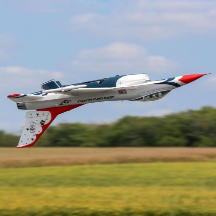 E-flite F-16 Thunderbirds 70mm EDF Jet BNF Basic - AS3X / SAFE Select RC Model Uçak - Thumbnail