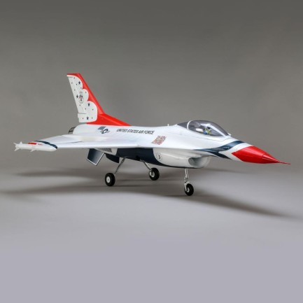 E-flite F-16 Thunderbirds 70mm EDF Jet BNF Basic - AS3X / SAFE Select RC Model Uçak - Thumbnail