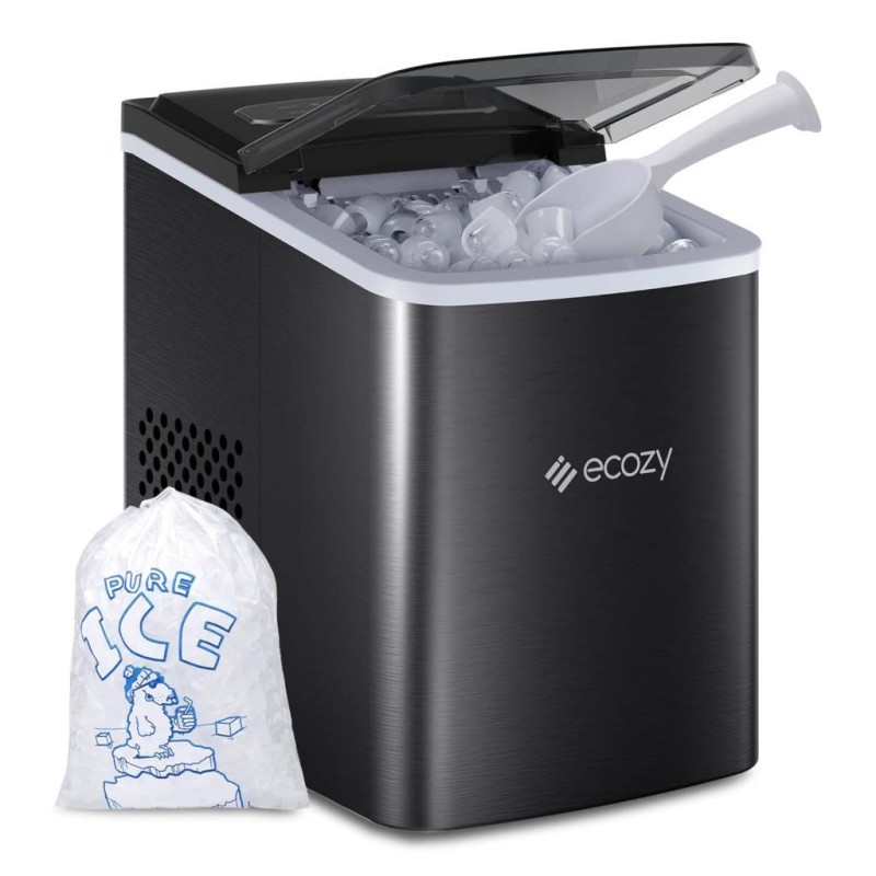 Ecozy IM-BS260A Ice Maker Buz Yapma Makinesi Siyah