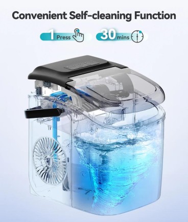 Ecozy IM-BS260C Ice Maker Buz Yapma Makinesi Siyah - Thumbnail