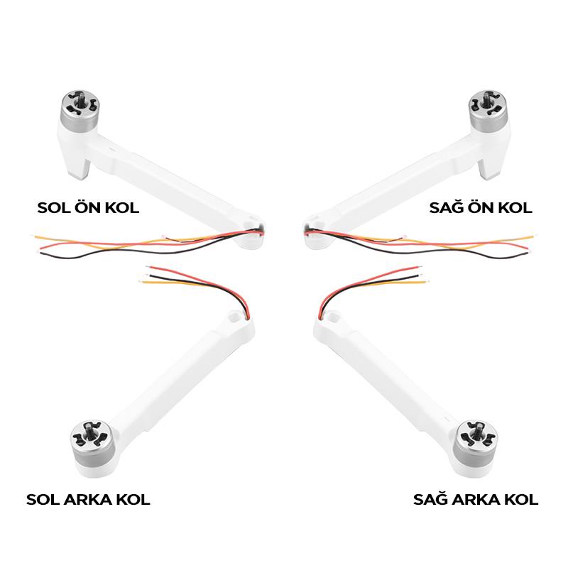 Xiaomi FIMI X8 SE Sol Arka Drone Pervane Kolu Left Rear Arm (2019-2020-2022)