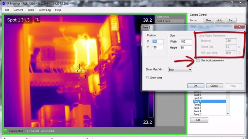 FLIR A310 F 30Hz Sabit Montajlı Termal Kamera Yangın Önleme ve Sıcaklık Tespit Sistemi