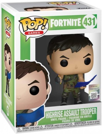 Funko POP Games Fortnite Highrise Assault Trooper - Thumbnail