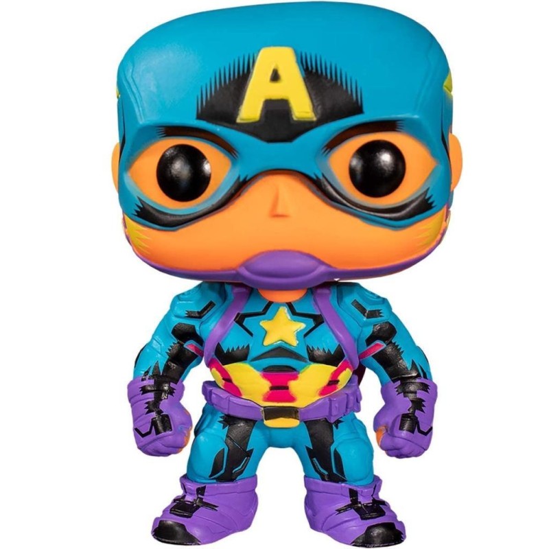 Funko POP Marvel Black Light Captain America